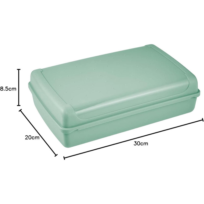 Set of 3 Clip Lock Fresh Food Container, Green