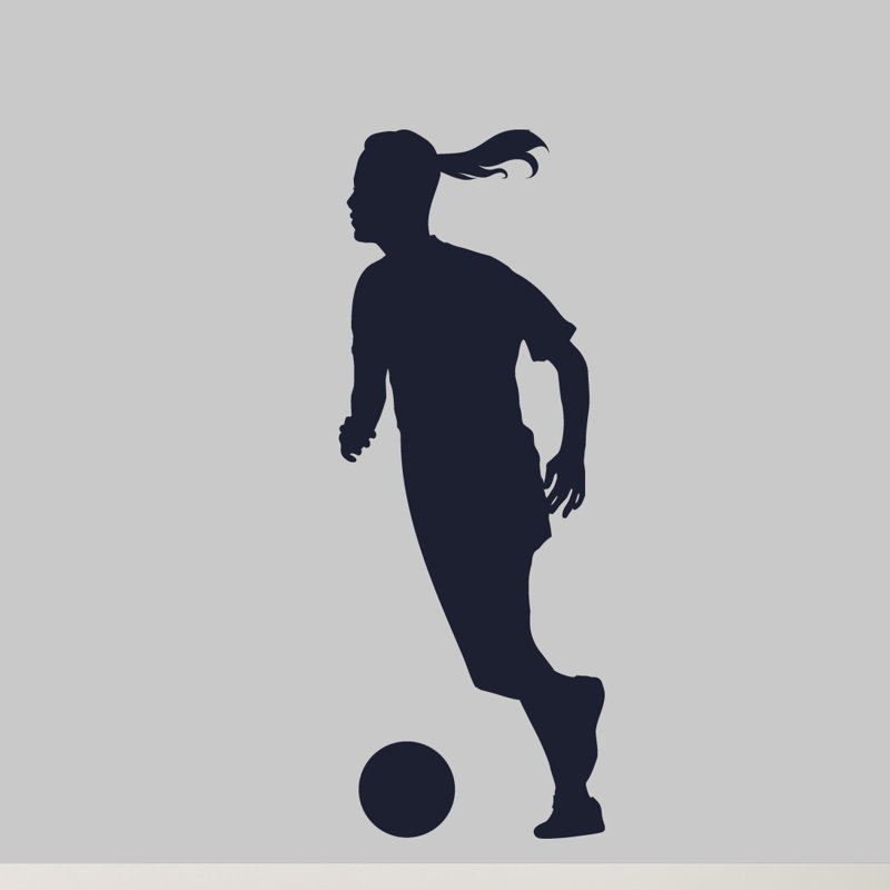 Adhésif mural soccer, Bleu marine