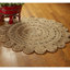 Tapis allemand en jute / sisal brun tressé à la main German-15209105