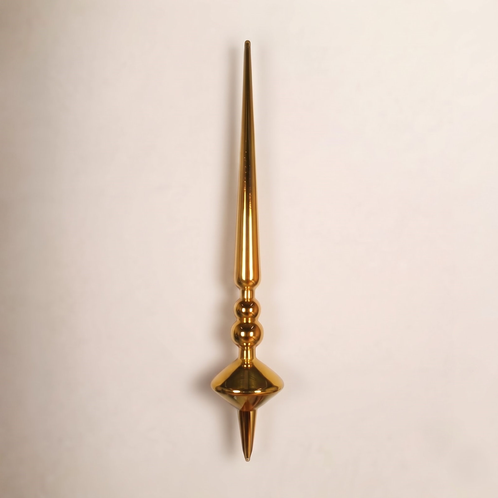 Lehiwa 18" Shatterproof Finial, Antique Gold