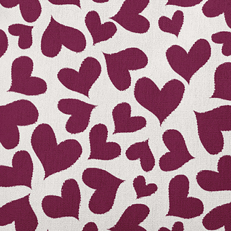  Housse et insert de coussin décoratif en polyester, H 16 po x l 16 po, Mauve / Blanc