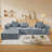 Convertible Modular Sectional Sofa Set Compression Sofa