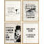Charlie Chaplin noir et blanc 4 pièces-90691841-90691844