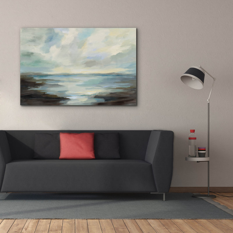 «Northern Lagoon» Epic Graffiti par Silvia Vassileva, art mural sur toile, 60 po x 40 po, H 40 po x l 60 po