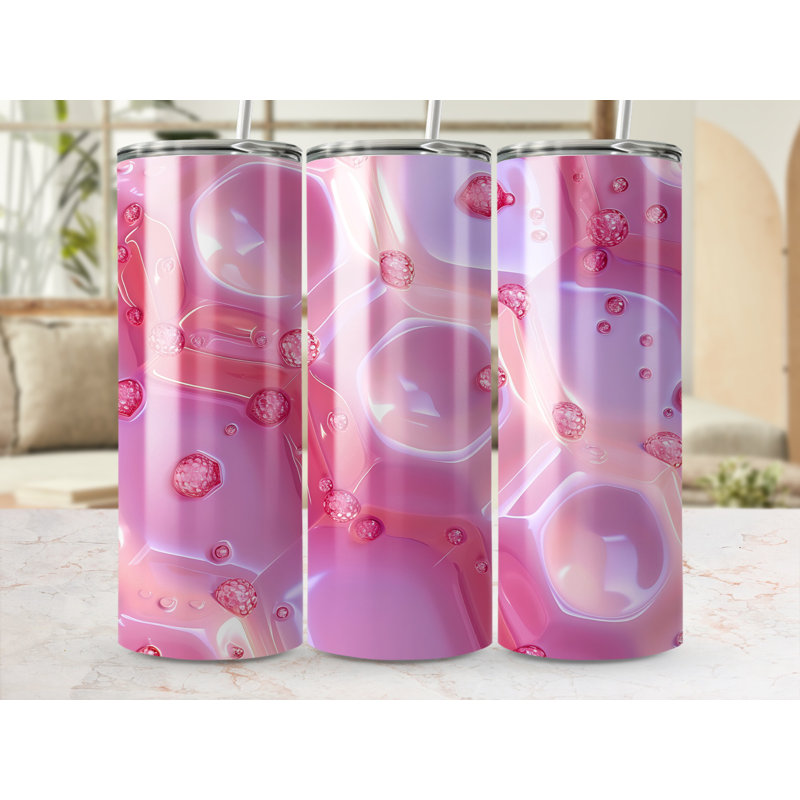 Choose Handmade Tumblers 591ml Vacuum Insulated Stainless Steel (18/8) Travel Tumbler with Straw