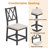 5 Pieces 35.4’’ Transitional Style Round Dining Table Set, Extendable Folding Kitchen Dining Table Set For 4 With 4 Velvet Upholstered Dining Chairs-1467833799-1467833793-1467833798