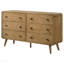 Light Ash 6-Drawer Bedroom Dresser-1311836929