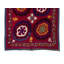 Housse de lit brodée à la main en soie 57 po x 83 po. Cadeau pour la maison. Suspension murale Suzani. Tapisserie