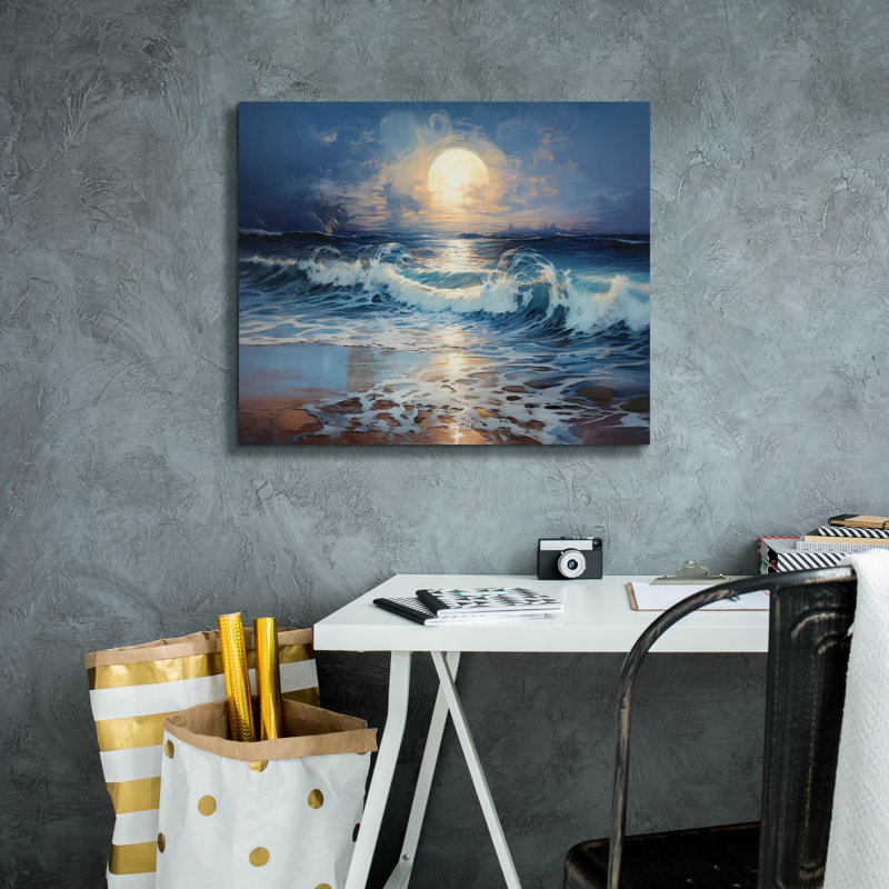 «High Tide Night» par r3darch0n, art mural sur toile, 24 po x 20 po, H 20 po x l 24 po x P 0,75 po