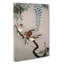 Sparrows At Wisteria by Ohara Koson - Wrapped Canvas-55318802