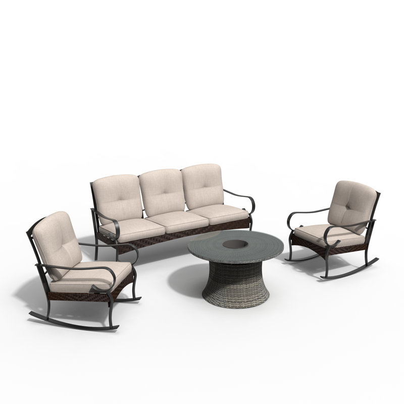 5 - Person Patio Conversation Set with Cushions