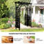 Tonnelle de jardin en bois brun clair 7 pi avec porte-118698397
