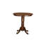 Ensemble de comptoir de cuisine 5 pièces comprenant une table ronde avec piédestal et 4 chaises de salle à manger, acajou-1452572675-1434196375-1408730248