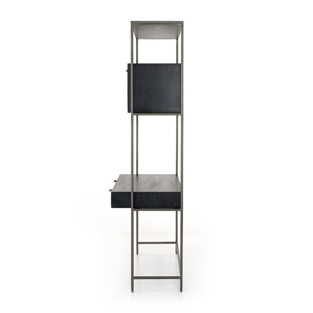 Loki Writing Desk, Black Wash Poplar