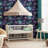 Oleda Dark Blue Magical Garden Wallpaper