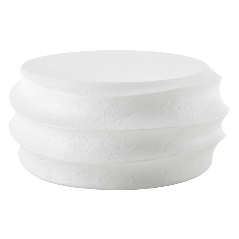  Winded Outdoor White Coffee Table