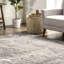 Tapis abstrait pour le salon / chambre à coucher Britlynn, beige / ivoire-1564166424
