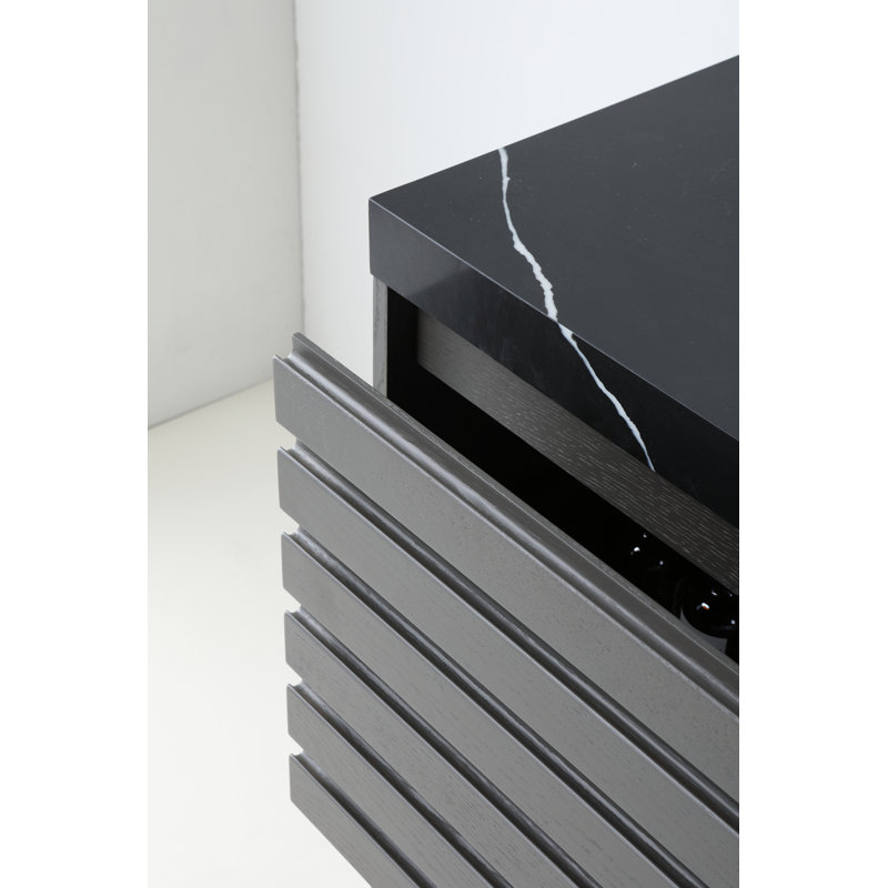 Matera 72" W Double Vanity, Black, Charcoal