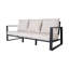 Three & Rectangular Coffee Table, Grey Cushions, Aluminum Stylish And Soft Cushion, Stable Frame