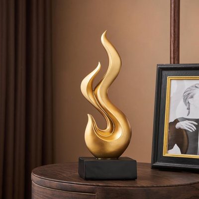 Golden Flame Statue