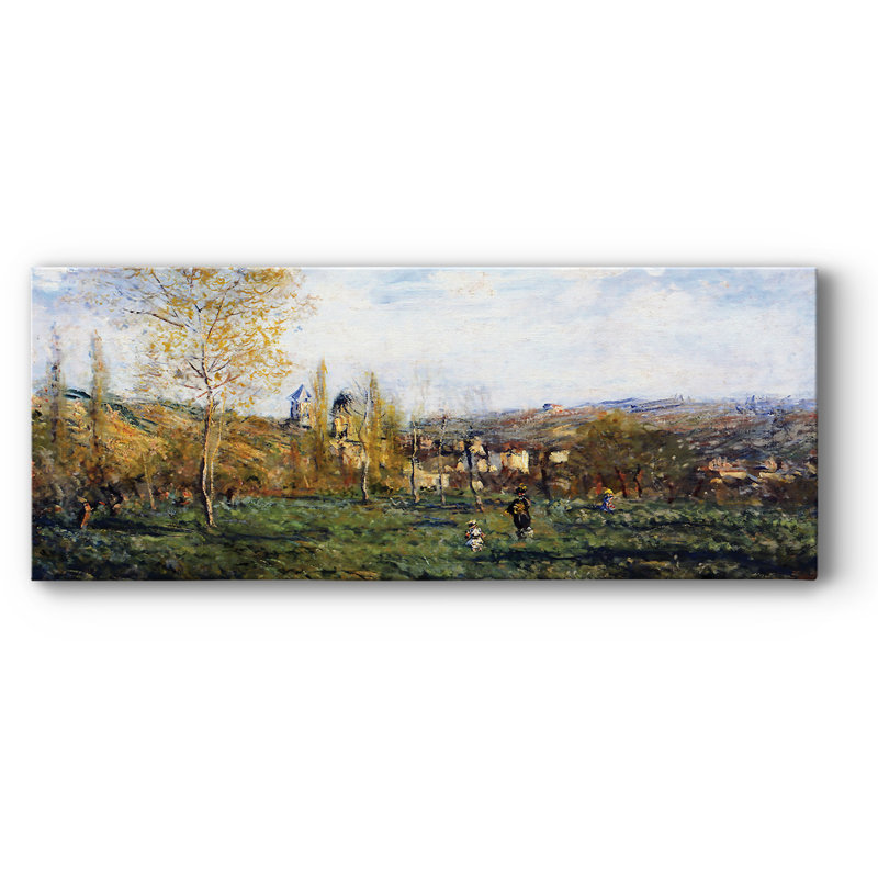 «Springtime in Vetheuil», 1880, toile tendue avec châssis, H 8 po x l 20 po x P 1,5 po