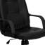  Fauteuil de direction pivotant en vinyle avec accoudoirs et dossier moyen-30774495