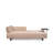 3-Seat Sofa-Bed, Beige Fabric, 86.6 x 35.4 x 31.5 inches | Beech Wood & Chipboard Frame | 100% Polyester, Portable Cushions, Includes 2 Pillows | Fixed Back Cushion, Stylish for Home & Industrial Decor-80288782