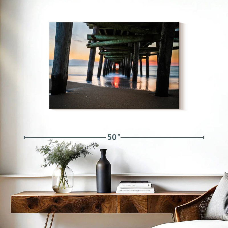 Aletra ci-dessous Virginia Beach Pier, H 24 po x l 36 po