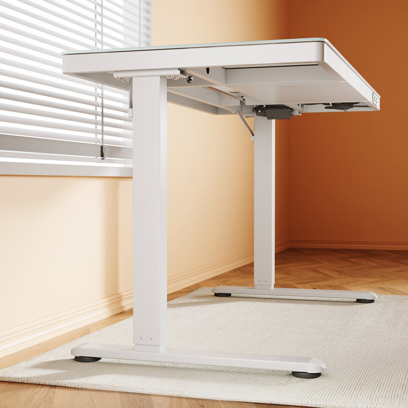 Inbox Zero 120Cm W Height Adjustable Rectangular Executive Desk ...