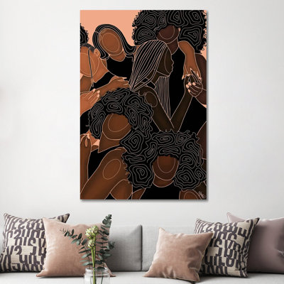 Melanin Sistas- Gallery-Wrapped Canvas Giclée