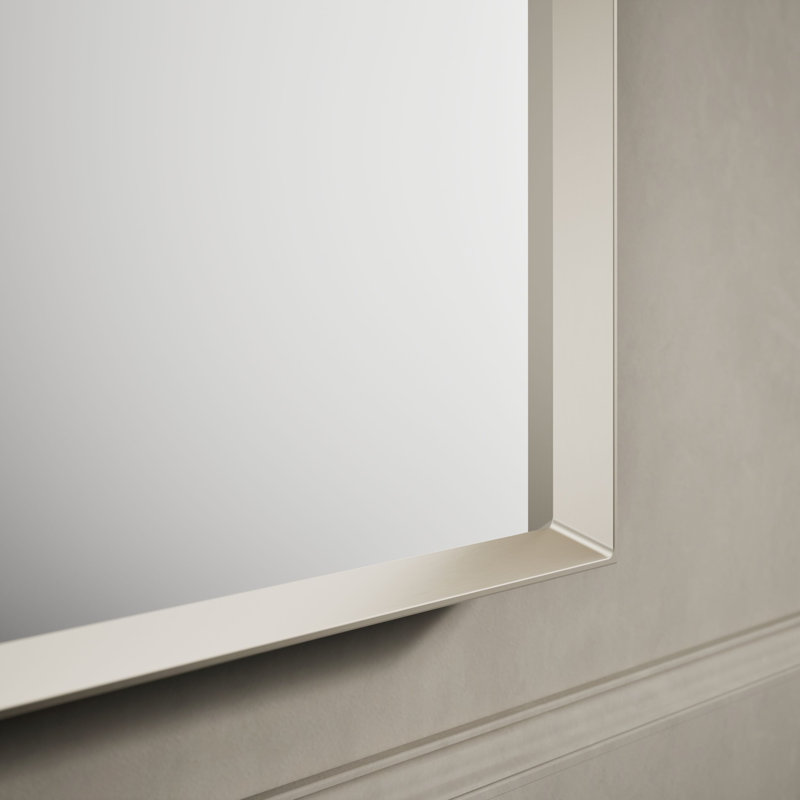 Essentiel 24 po X 36 po Miroir arqué, 36 po x 24 po, Nickel brossé