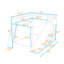 Lit mezzanine avec glissade et tablettes de rangement-73527190-73527188