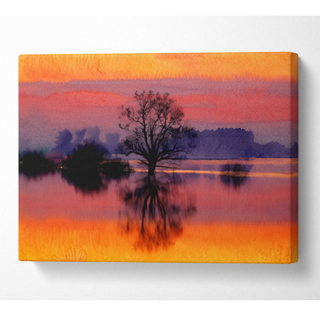 Orange Morning Reflections - Druck