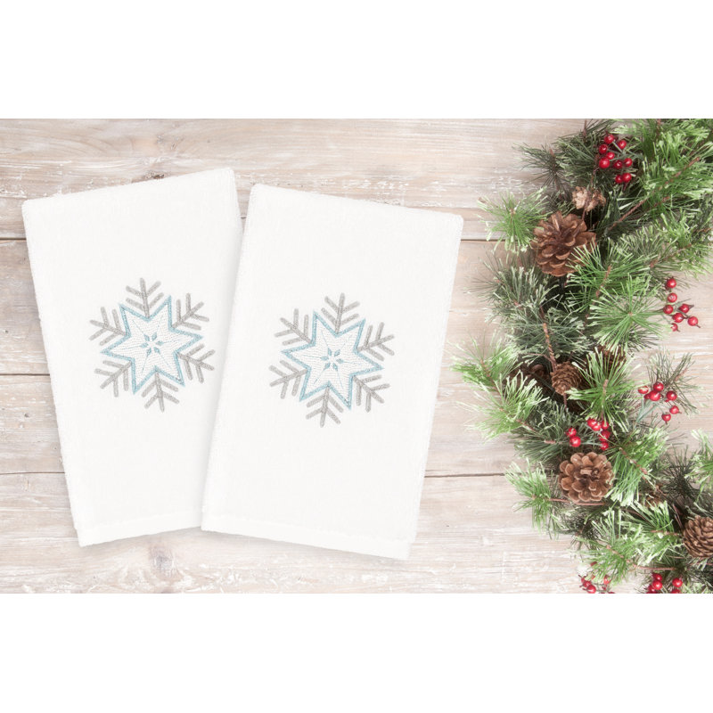 Serviette de toilette Christmas, Blanc