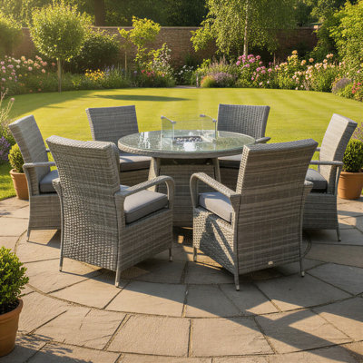 Wicker Patio Dining Set Table,