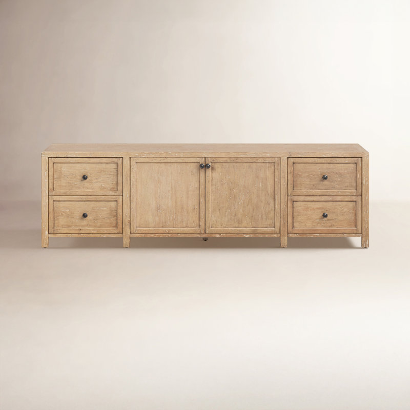 92'' Media Console, Brown
