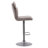 Palmer Swivel Upholstered Adjustable Height Counter Stool with Metal Frame-467704722