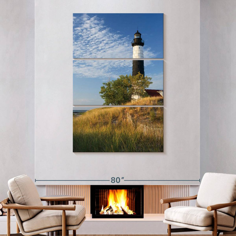 Lilie Big Sable Point Lighthouse II, 74" H x 48" W