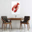 Homard rouge brillant, impression d'art moderne homard minimaliste moderne océan-129896976
