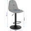 Marcien Swivel Upholstered Adjustable Height Counter Stool with Metal Frame-1315231615