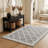 Rug Branch Kaya 8' x 11' (7'10" x 10'10") Grey/Beige Trellis Indoor Area Rug, Traditional, Low Pile, Stain-Resistant Carpet - Living Room, Bedroom, Dining Room, and Kitchen-274787407