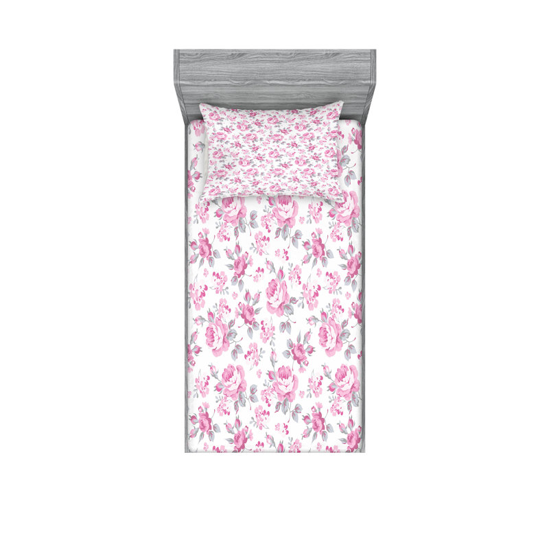 Ensemble de draps et taies décoratives Ambesonne, Twin Sheet Set + 1 Fitted Sheet + 2 Pillowcases