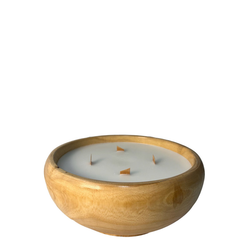 Wood Tabletop Candlestick