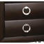 1Pc Nightstand With Drawers Metal Legs Bedroom Furniture
