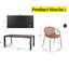 Ensemble de conversation pour l'extérieur 7 pièces, table en aluminium noir et 6 chaises en PP empilables, ensemble repas d'extérieur moderne, résistant aux intempéries, capacité de 300 lb-103261595