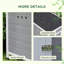 En bois avec cage de toit ouverte, plancher amovible, portes doubles, 30 po x 38 po x 30 po