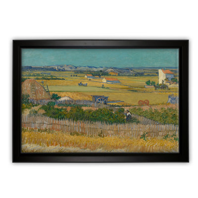«A Harvest Landscape with Blue Cart» par Vincent Van Gogh, reproduction d'art sur toile