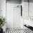 Meridian 34" W x 74" H Fixed Framed Shower Screen with 3/8" Glass-49608538