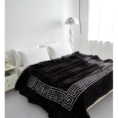 Geometric and Striped Flatweave Blanket