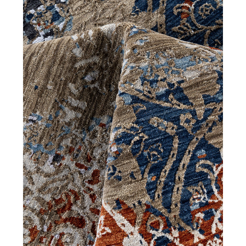 Overdyed One-of-a-Kind 9' 2" X 12' 4" Hand Knotted Area Rug